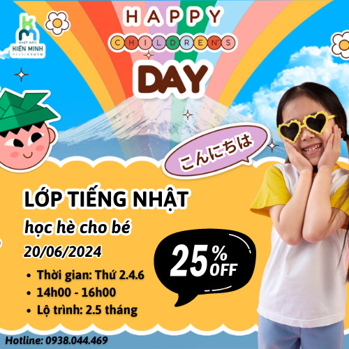 LỚP HỌC HÈ TIẾNG NHẬT DÀNH CHO BÉ