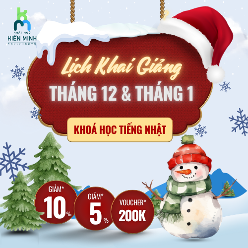 TUYỂN SINH KHOÁ HỌC THÁNG 12 VÀ THÁNG 1