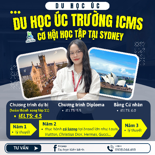 DU HỌC ÚC TRƯỜNG ICMS – CƠ HỘI HỌC TẬP TẠI SYDNEY