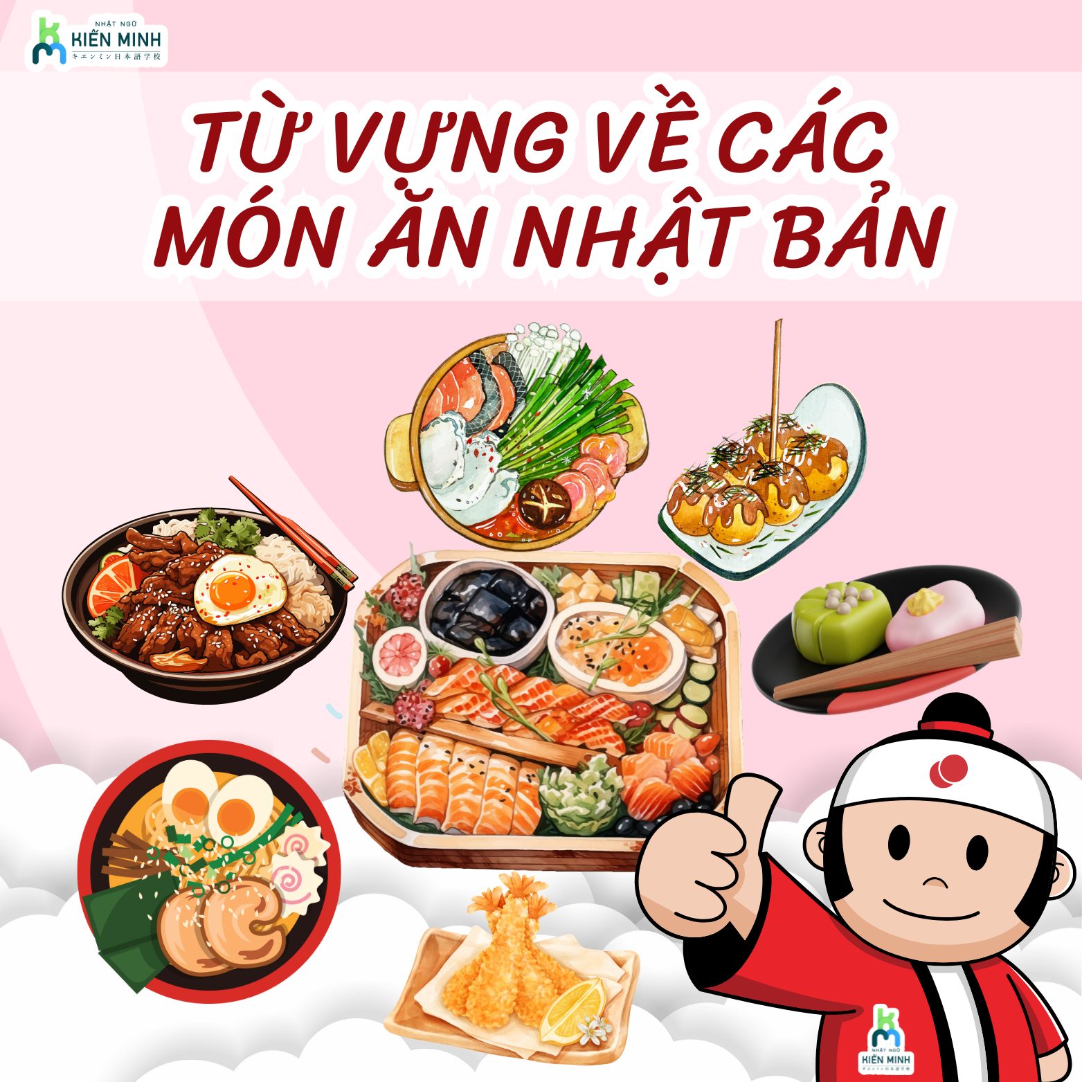 TỪ VỰNG VỀ CÁC MÓN ĂN NHẬT BẢN